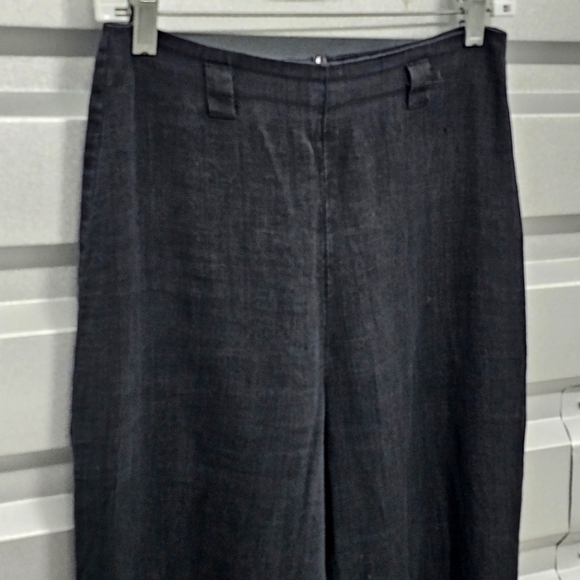 Reformation High-Rise Linen Blend Cropped Capri Coulatte Pants - Picture 2 of 7